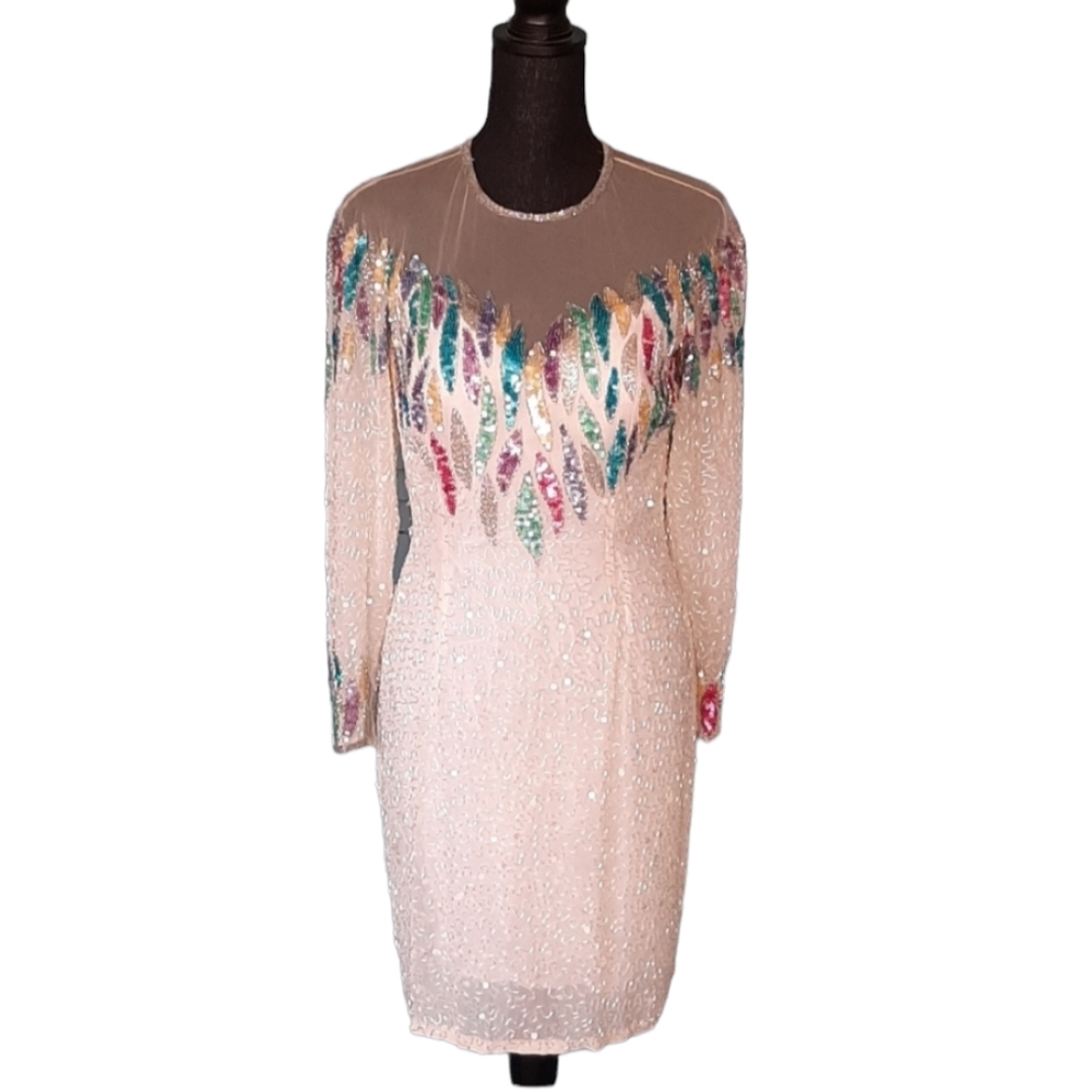Vintage Beaded Niteline Dress